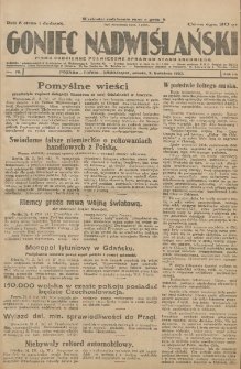 Goniec Nadwiślański: pismo codzienne poświęcone sprawom stanu średniego 1927.04.02 R.3 Nr76