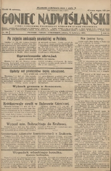 Goniec Nadwiślański: pismo codzienne poświęcone sprawom stanu średniego 1927.04.09 R.3 Nr82