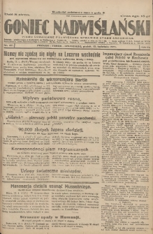 Goniec Nadwiślański: pismo codzienne poświęcone sprawom stanu średniego 1927.04.15 R.3 Nr87
