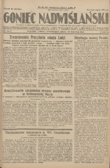 Goniec Nadwiślański: pismo codzienne poświęcone sprawom stanu średniego 1927.04.16 R.3 Nr88