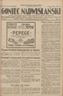 Goniec Nadwiślański: pismo codzienne poświęcone sprawom stanu średniego 1927.04.24 R.3 Nr94