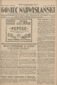 Goniec Nadwiślański: pismo codzienne poświęcone sprawom stanu średniego 1927.05.08 R.3 Nr105