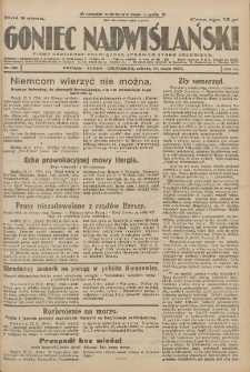 Goniec Nadwiślański: pismo codzienne poświęcone sprawom stanu średniego 1927.05.14 R.3 Nr110