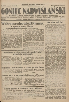Goniec Nadwiślański: pismo codzienne poświęcone sprawom stanu średniego 1927.05.15 R.3 Nr111