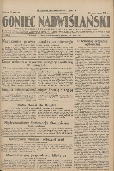 Goniec Nadwiślański: pismo codzienne poświęcone sprawom stanu średniego 1927.05.20 R.3 Nr115