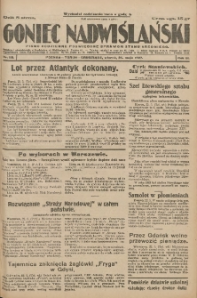 Goniec Nadwiślański: pismo codzienne poświęcone sprawom stanu średniego 1927.05.24 R.