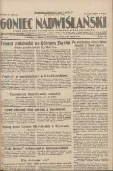 Goniec Nadwiślański: pismo codzienne poświęcone sprawom stanu średniego 1927.05.28 R.3 Nr121