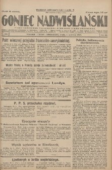 Goniec Nadwiślański: pismo codzienne poświęcone sprawom stanu średniego 1927.06.01 R.3 Nr124