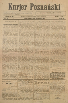 Kurier Poznański 1909.04.15 R.4 nr 85