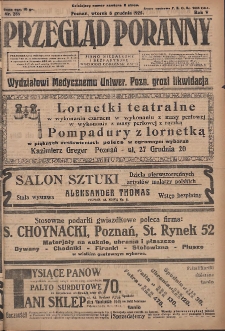 Przegląd Poranny: pismo niezależne i bezpartyjne 1925.12.08 R.5 Nr285