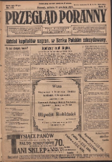 Przegląd Poranny: pismo niezależne i bezpartyjne 1925.12.19 R.5 Nr294