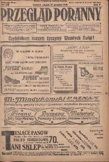 Przegląd Poranny: pismo niezależne i bezpartyjne 1925.12.25 R.5 Nr298