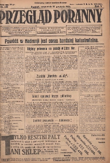 Przegląd Poranny: pismo niezależne i bezpartyjne 1925.12.31 R.5 Nr301