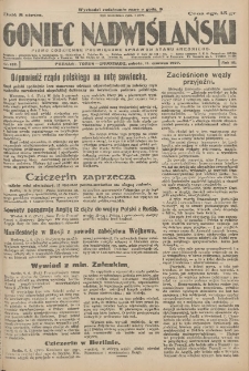 Goniec Nadwiślański: pismo codzienne poświęcone sprawom stanu średniego 1927.06.11 R.3 Nr132