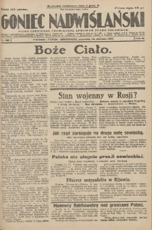 Goniec Nadwiślański: pismo codzienne poświęcone sprawom stanu średniego 1927.06.16 R.3 Nr136
