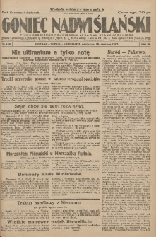 Goniec Nadwiślański: pismo codzienne poświęcone sprawom stanu średniego 1927.06.19 R.3 Nr138