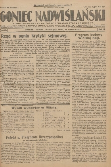 Goniec Nadwiślański: pismo codzienne poświęcone sprawom stanu średniego 1927.06.22 R.3 Nr140