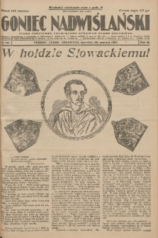 Goniec Nadwiślański: pismo codzienne poświęcone sprawom stanu średniego 1927.06.23 R.3 Nr141