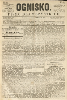 Ognisko: pismo dla wszystkich. 1874.04.20 nr8