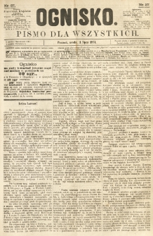 Ognisko: pismo dla wszystkich. 1874.07.01 nr37