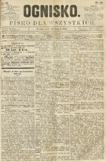 Ognisko: pismo dla wszystkich. 1874.08.12 nr55