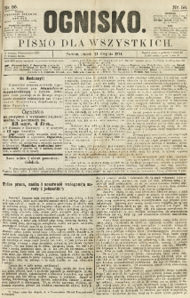 Ognisko: pismo dla wszystkich. 1874.08.14 nr56