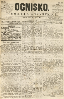 Ognisko: pismo dla wszystkich. 1874.08.19 nr58