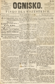 Ognisko: pismo dla wszystkich. 1874.08.21 nr59