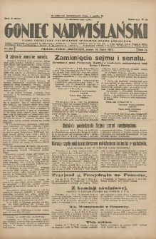 Goniec Nadwiślański: pismo codzienne poświęcone sprawom stanu średniego 1927.07.15 R.3 Nr159