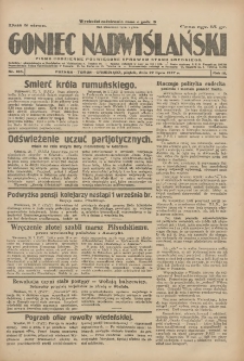 Goniec Nadwiślański: pismo codzienne poświęcone sprawom stanu średniego 1927.07.22 R.3 Nr165