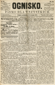 Ognisko: pismo dla wszystkich. 1874.09.14 nr69