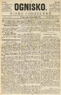 Ognisko: pismo codzienne. 1874.10.23 nr95