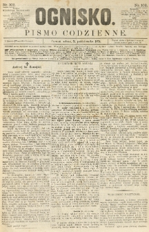 Ognisko: pismo codzienne. 1874.10.31 nr102