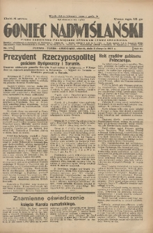 Goniec Nadwiślański: pismo codzienne poświęcone sprawom stanu średniego 1927.08.02 R.3 Nr174