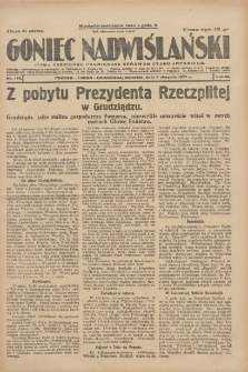 Goniec Nadwiślański: pismo codzienne poświęcone sprawom stanu średniego 1927.08.04 R.3 Nr176