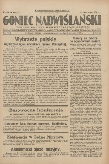 Goniec Nadwiślański: pismo codzienne poświęcone sprawom stanu średniego 1927.08.06 R.3 Nr178