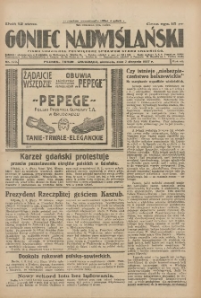 Goniec Nadwiślański: pismo codzienne poświęcone sprawom stanu średniego 1927.08.07 R.3 Nr179