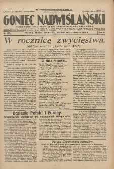 Goniec Nadwiślański: pismo codzienne poświęcone sprawom stanu średniego 1927.08.14 R.3 Nr185