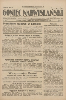 Goniec Nadwiślański: pismo codzienne poświęcone sprawom stanu średniego 1927.08.20 R.3 Nr189