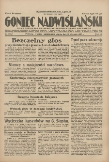 Goniec Nadwiślański: pismo codzienne poświęcone sprawom stanu średniego 1927.08.26 R.3 Nr194