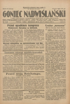 Goniec Nadwiślański: pismo codzienne poświęcone sprawom stanu średniego 1927.08.27 R.3 Nr195