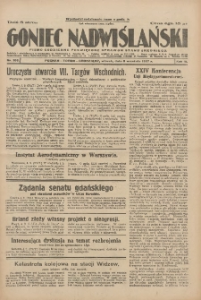 Goniec Nadwiślański: pismo codzienne poświęcone sprawom stanu średniego 1927.09.06 R.3 Nr203