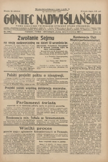 Goniec Nadwiślański: pismo codzienne poświęcone sprawom stanu średniego 1927.09.09 R.3 Nr206