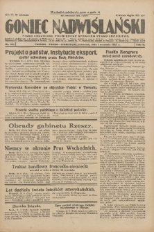Goniec Nadwiślański: pismo codzienne poświęcone sprawom stanu średniego 1927.09.01 R.3 Nr199