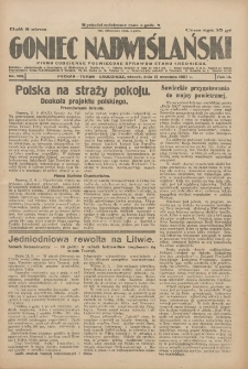 Goniec Nadwiślański: pismo codzienne poświęcone sprawom stanu średniego 1927.09.13 R.3 Nr209