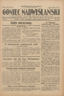 Goniec Nadwiślański: pismo codzienne poświęcone sprawom stanu średniego 1927.09.22 R.3 Nr217