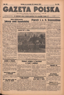 Gazeta Polska: codzienne pismo polsko-katolickie dla wszystkich stan&oacute;w 1937.08.26 R.41 Nr196