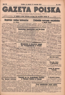 Gazeta Polska: codzienne pismo polsko-katolickie dla wszystkich stan&oacute;w 1937.09.14 R.41 Nr212