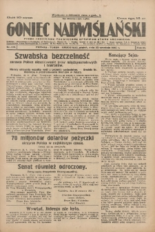 Goniec Nadwiślański: pismo codzienne poświęcone sprawom stanu średniego 1927.09.23 R.3 Nr218