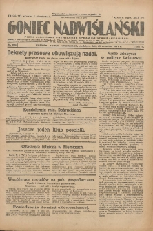 Goniec Nadwiślański: pismo codzienne poświęcone sprawom stanu średniego 1927.09.25 R.3 Nr220